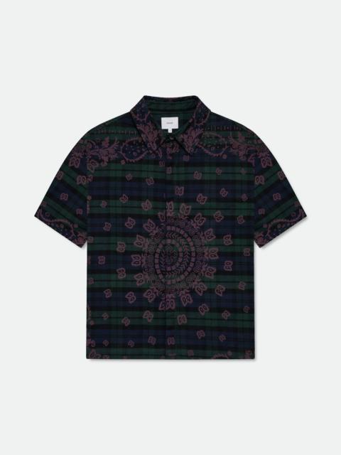 Rhude PAISLEY FLANNEL BOXY SHIRT