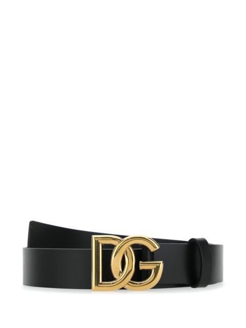 Dolce & Gabbana Dolce & Gabbana Men Black Leather Belt