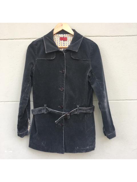 Other Designers Distressed Denim - Japanese IORI Corduroy Women Parka