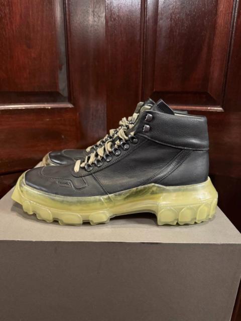 Rick Owens Rick Owens FW19 Black Clear Tractor Sneakers