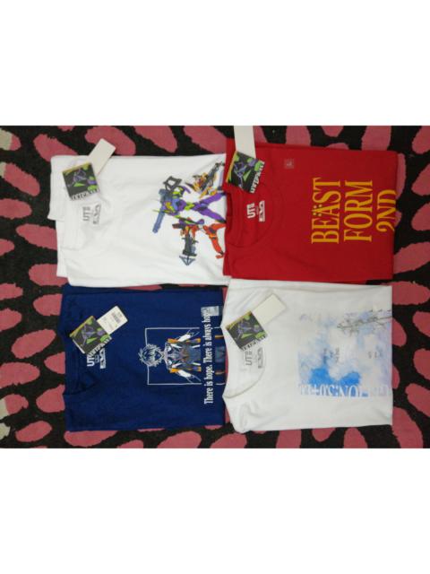 Other Designers Uniqlo - Combo lot of 4pc Evangelion 3.0 t-shirt by Uniqlo/L sizes