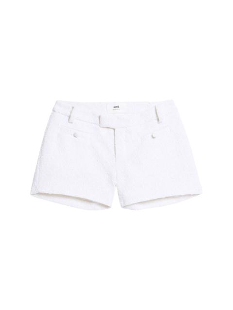 AMI Paris tweed tailored shorts
