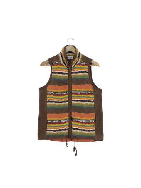 Other Designers Native - Vintage Firm Wave Fleece Navajo Vest Zip Up