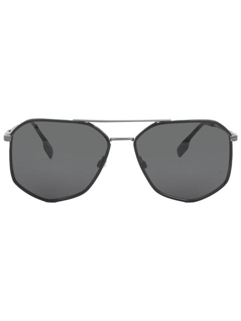 Burberry Burberry Ozwald Dark Grey Geometric Men's Sunglasses BE3139 114487 58