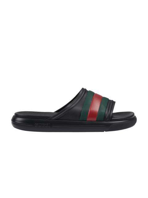 GUCCI Gucci Web Slide Sandal 'Black Green Red'