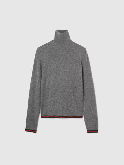 GUCCI Gucci Check Detail Cashmere Knitwear