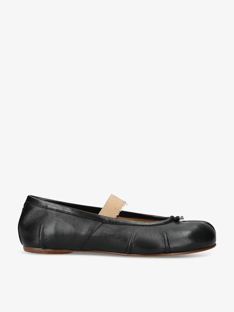 Tabi split-toe leather ballet flats