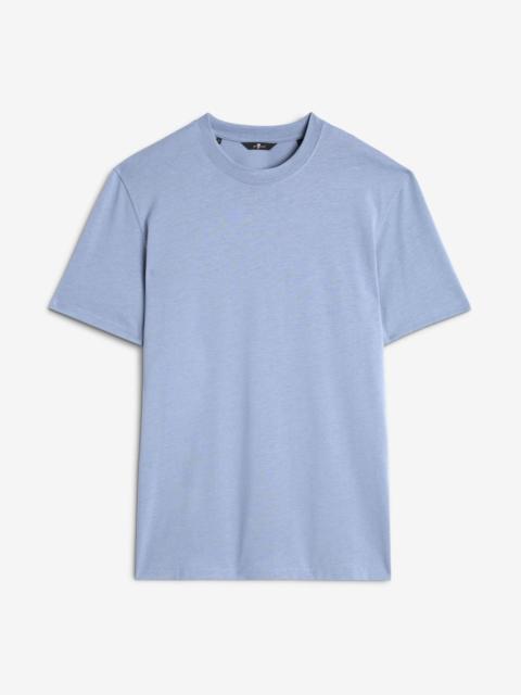 7 For All Mankind Lyocell Crewneck Tee in Slate Blue