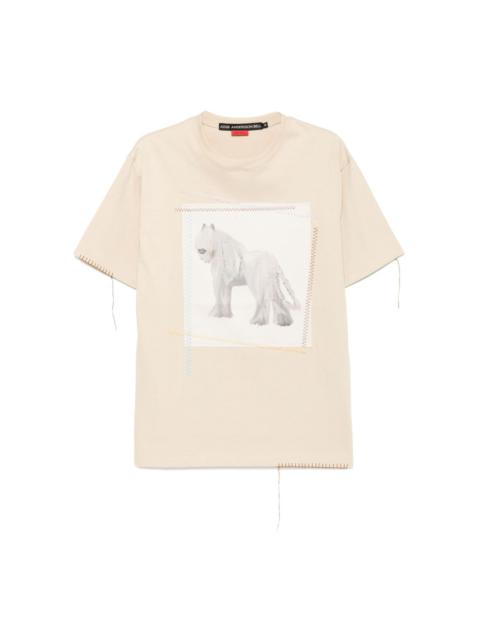 horse patchwork T-shirt