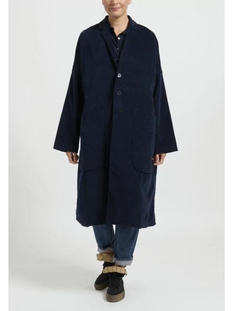 🔥LIMITED EDITION🔥 Album Di Famiglia Velvet Loose Coat - Navy