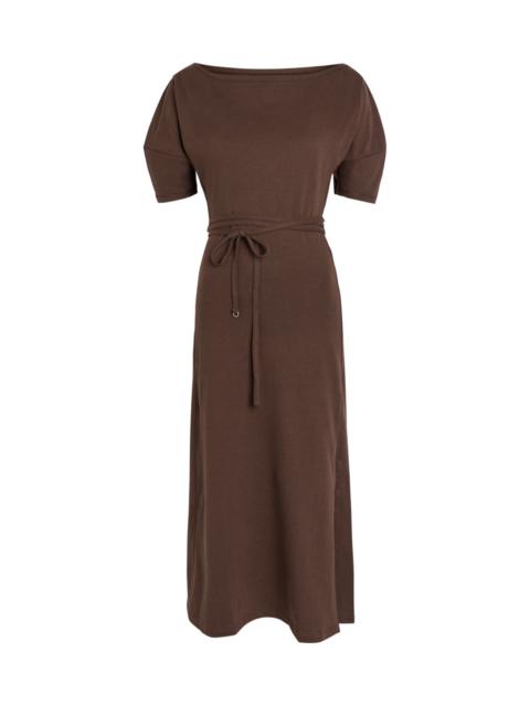 Lemaire Lemaire Belted Off-the-shoulder Cotton-blend Midi Dress