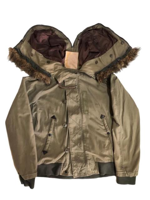 If Six Was Nine - The 80/20 Faux fur Hooded LGB Inspired Mitary Parkas jacket