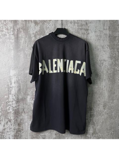 BALENCIAGA Balenciaga Tape-Panel 3B Racing Logo Short-Sleeve T-Shirt