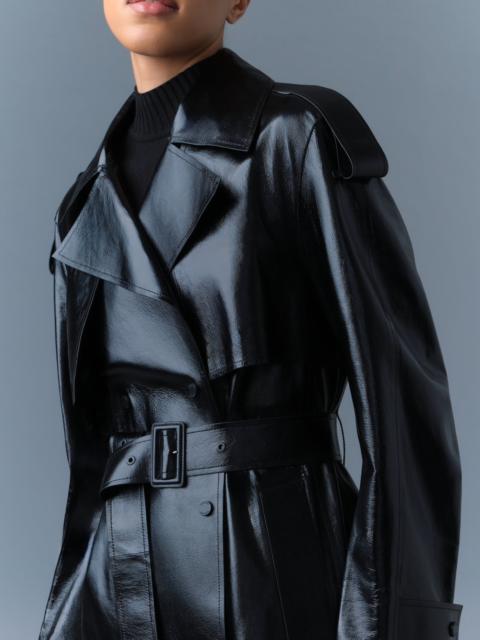 MACKAGE CARMELA Leather Trench with Belt