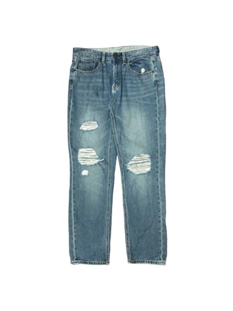 Other Designers Distressed Denim - GU BRAND DISTRESSED BLUE JEANS