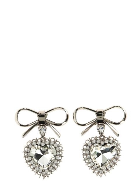 Alessandra Rich Metal bow earrings
