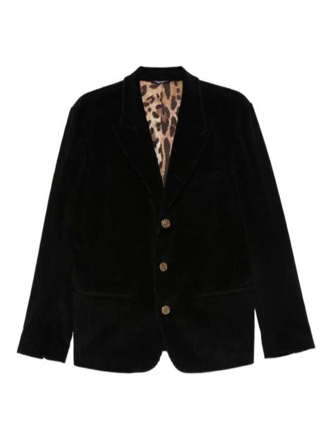 Dolce & Gabbana Ribbed Blazer