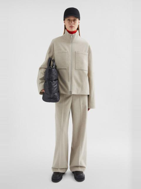 Jil Sander Felt Wool Padded Blouson