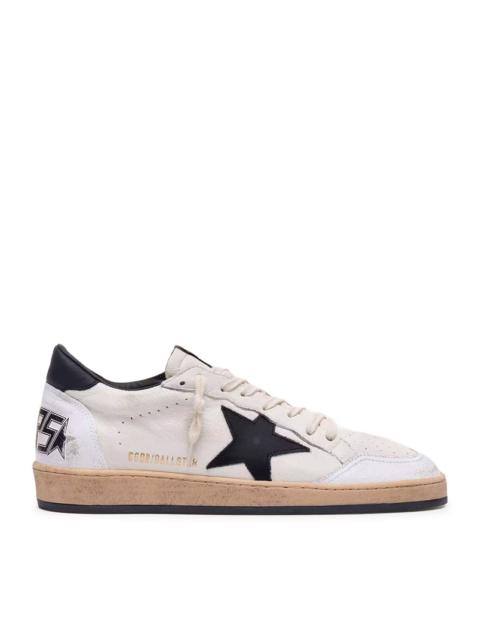 Golden Goose Golden Goose Deluxe Brand Men Ball-Star Sneakers In White Nappa With Black Star