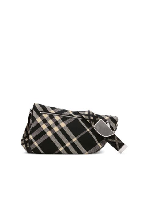 Burberry Open Box - Burberry Large Shield Checked Messenger Bag