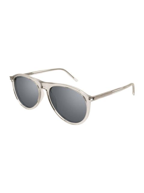 SAINT LAURENT Saint Laurent Ladies Black Aviator Sunglasses SL667 003