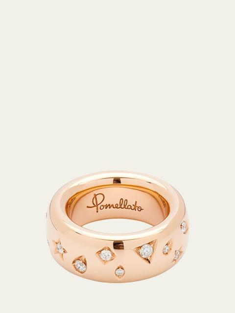 Pomellato 18K Rose Gold ICONICA Ring with Diamonds, 0.66tcw