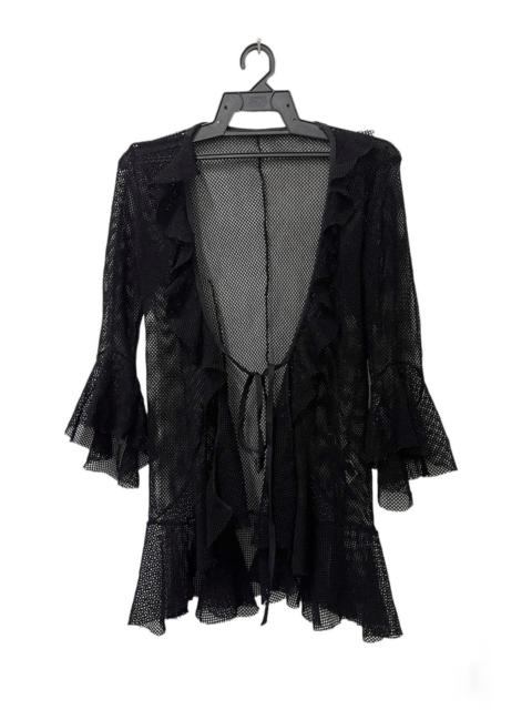 Other Designers Bajra × Japanese Brand × Seditionaries - Black Mesh Bajra Japan Outer Coat