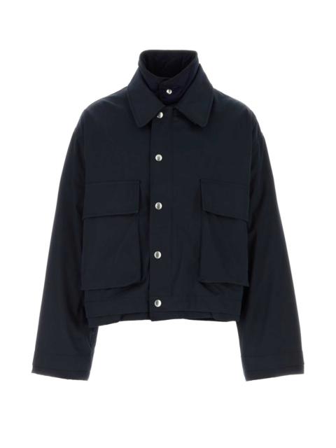 Bottega Veneta Men Dark Blue Twill Jacket