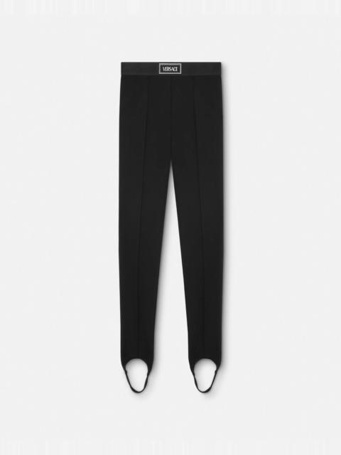 VERSACE 90s Vintage Logo Stirrup Leggings