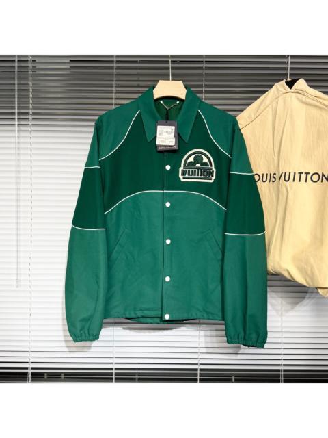 Louis Vuitton Louis Vuitton SS24 Green Polyester Three-Flower Embro Lapel Jacket