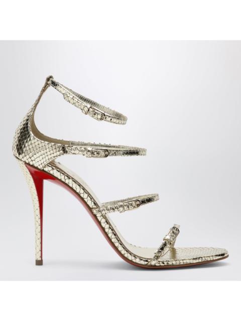 Christian Louboutin Christian Louboutin Gold Leather High Sandals Women
