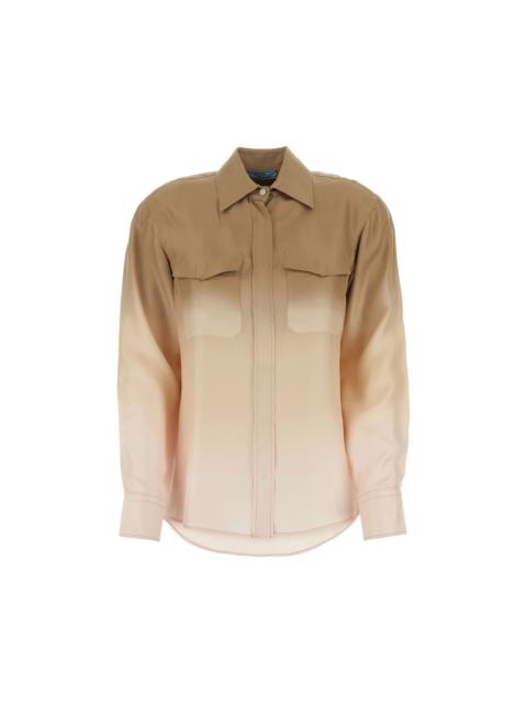 Prada PRADA Multicolor Twill Shirt New & Authentic (Women's size:1