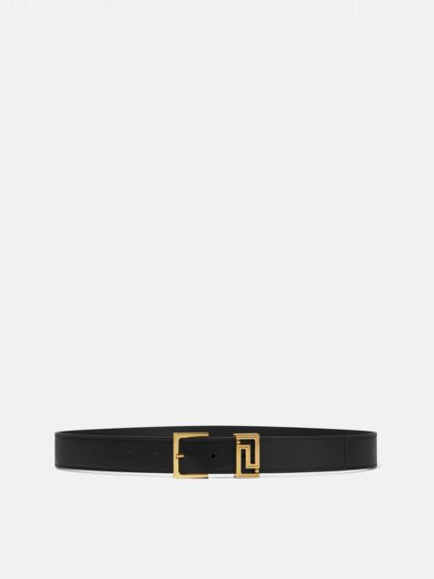 VERSACE Greca Leather Belt 1.2"