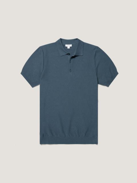 Sunspel Knit Polo Shirt