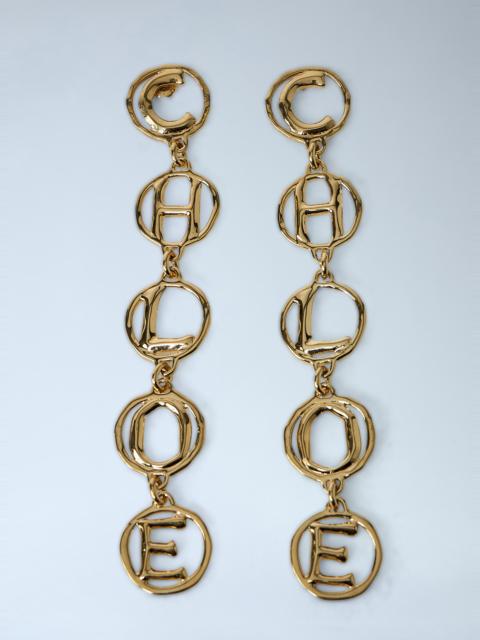 Chloé Script Earrings