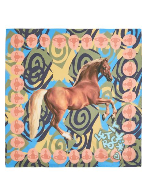 Vivienne Westwood Vivienne Westwood Horse Graphics Printed Silk Scarf