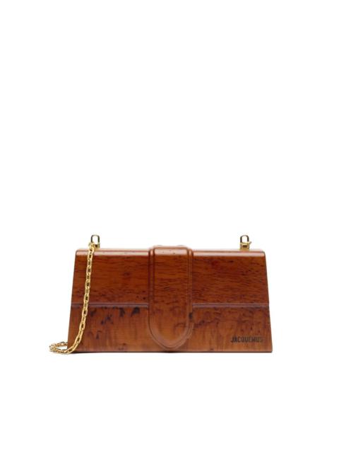 JACQUEMUS Le Bambino en bois shoulder bag