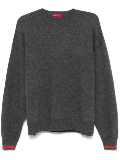 GUCCI Gucci Women Web Detail Wool Sweater