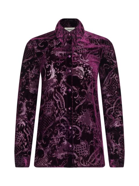 L'AGENCE Laurent Velvet Blouse