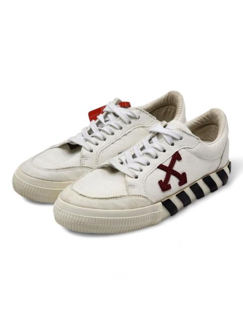 Off-White Vulc Low Canvas White Red Sneakers EU 40 US 7M 10W