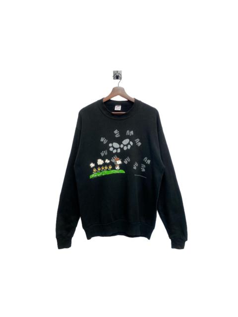 Other Designers Jerzees - Vintage 80s Peanuts Snoopy x Woodstock Crewneck