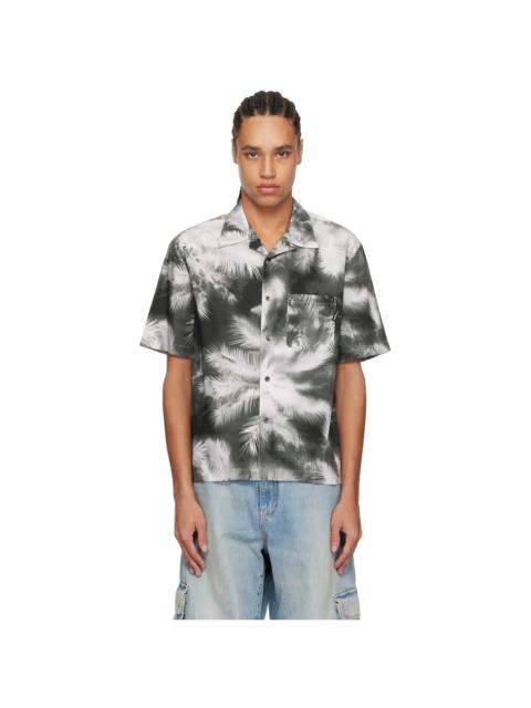 Palm Angels Black & Gray Blueprint Palms Shirt