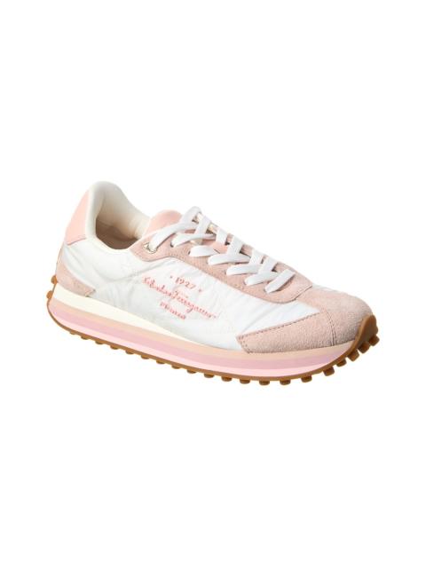 FERRAGAMO Ferragamo Iggy Nylon & Suede Sneaker
