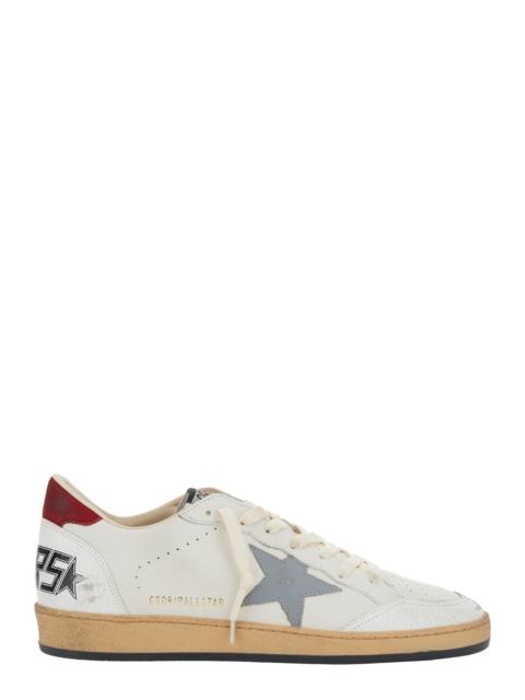 Golden Goose Golden Goose Men 'Ball Star' White Low Top Sneakers With Star  In Leather And Suede Man