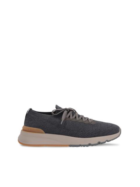 Brunello Cucinelli knitted-upper sneakers