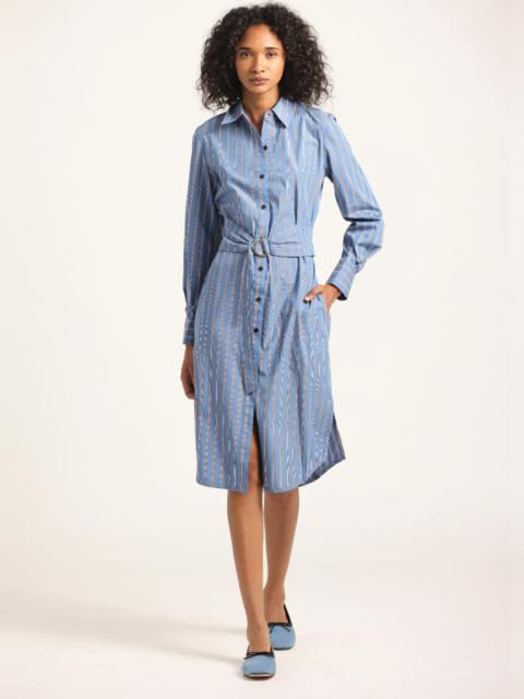 DEREK LAM 10 CROSBY VERONICA BELTED SHIRT DRESS