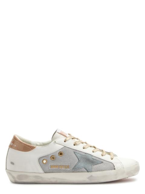 Golden Goose Super-Star Panelled Leather Sneakers