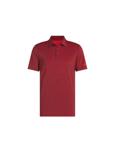 adidas adidas Ultimate365 Mini Bunker Polo Shirt Aurora Ruby Brown