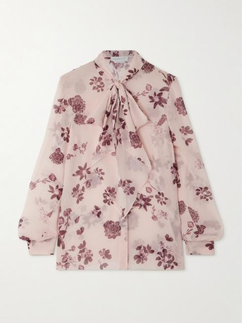 GABRIELA HEARST Shildon Pussy-bow Floral-print Silk-chiffon Blouse