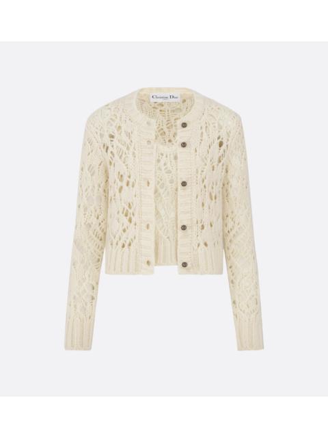 Dior Dior Tank Top And Cardigan In Silk And Cashmere